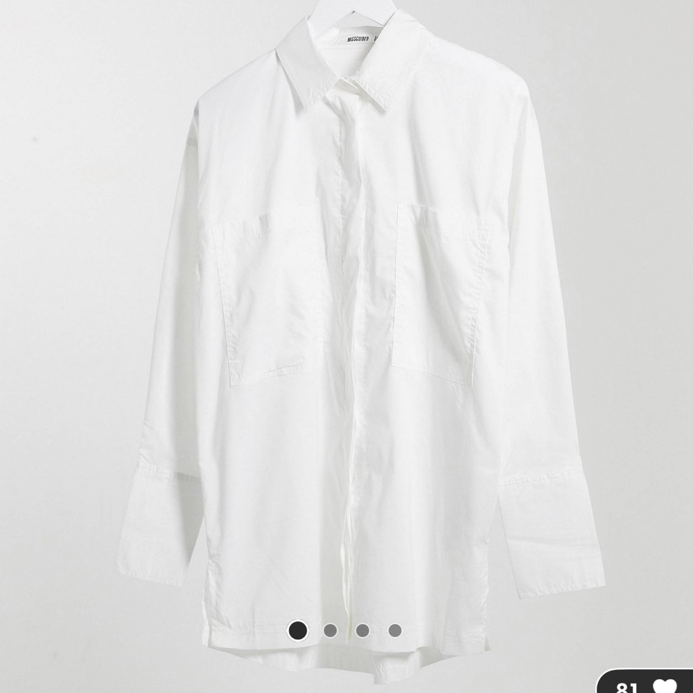 Oversized white button up, never worn